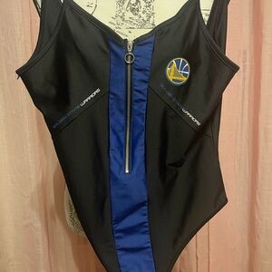 Women’s One Piece Swimsuit - Black and Blue